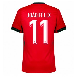 Portugali Joao Felix #11 Jalkapallovaatteet Kotipaita EM-Kisat 2024 Lyhythihainen